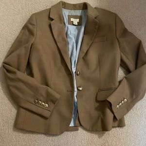 J Crew Factory Camel Colored Size 6 Blazer